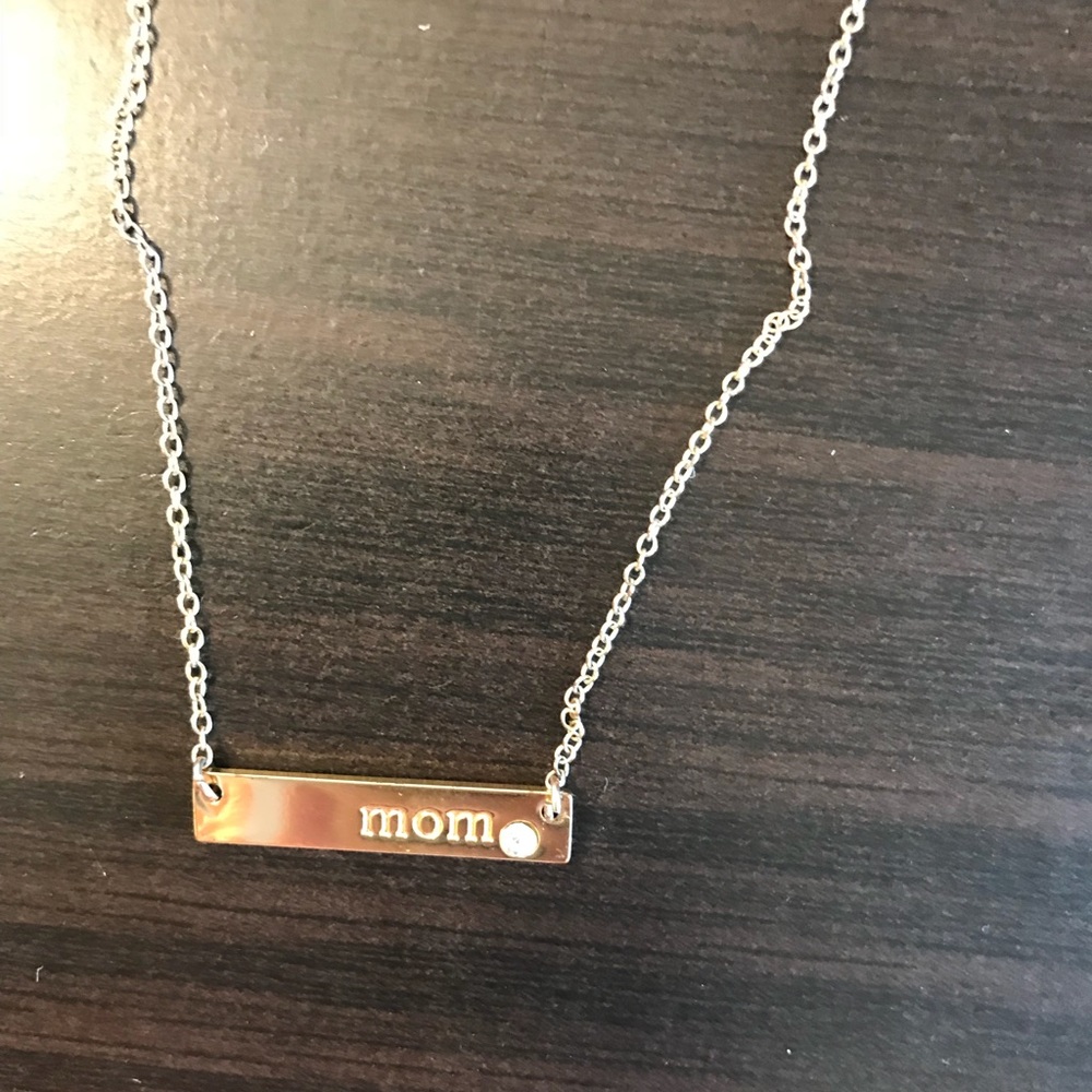Made by Mary Gold bar Mom necklace